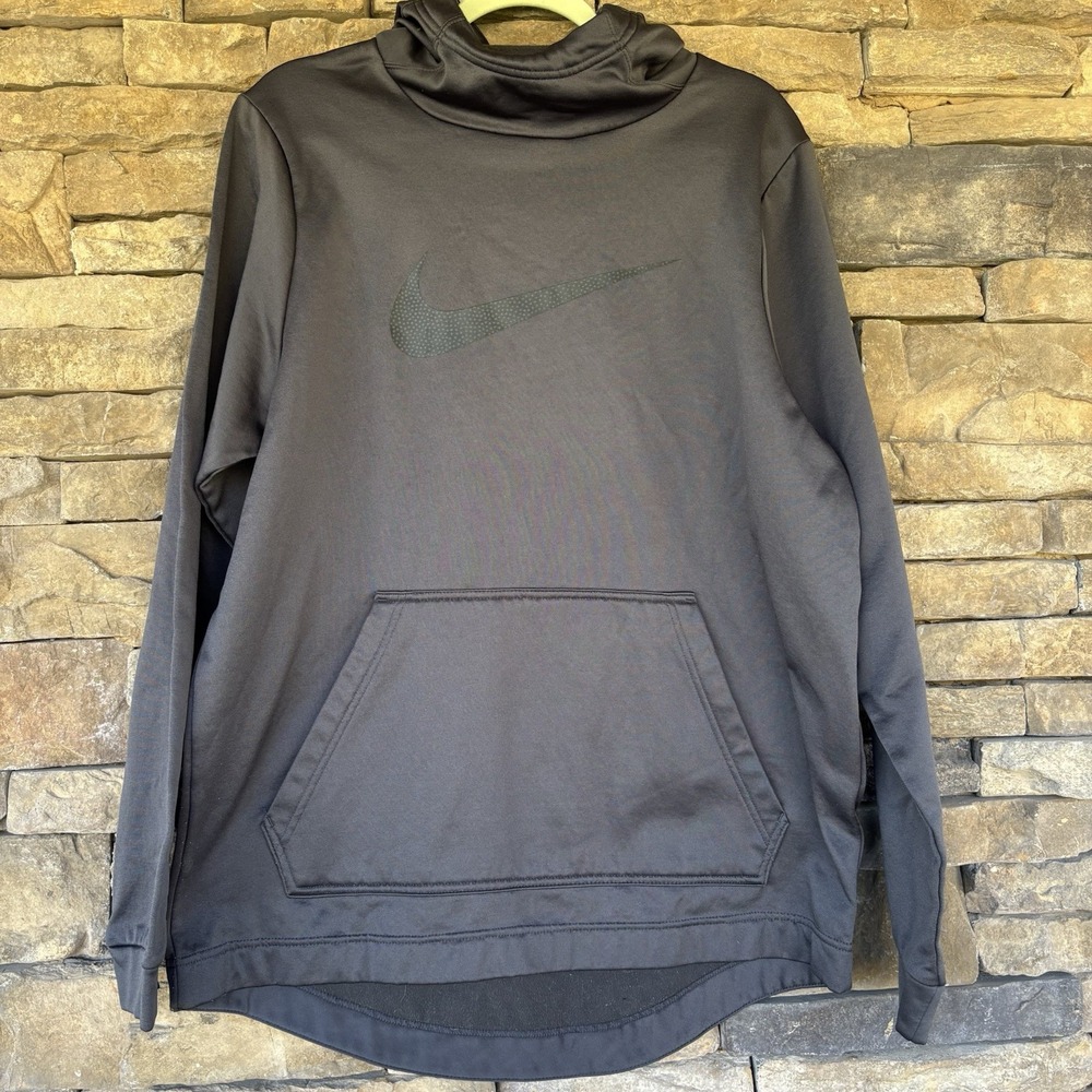 Men's Nike Grey Hoodie Dri Fit Large‎